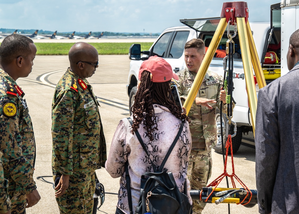 Djiboutian military leaders visit Kentucky Air Guard