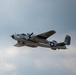B-25 Mitchell flies over Fort Wayne