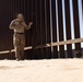 Task Force Forge Marines conduct a survey of the southern border barrier