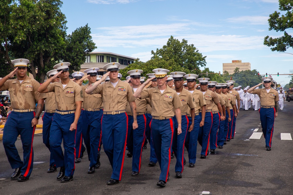 Camp Blaz Marines participate in the 81st Guam Liberation Parade