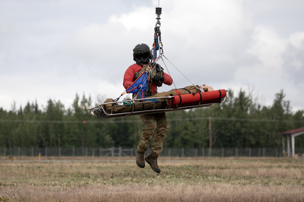 Alaska Army National Guard Black Hawk aviators host mission partners for multi-agency hoist symposium