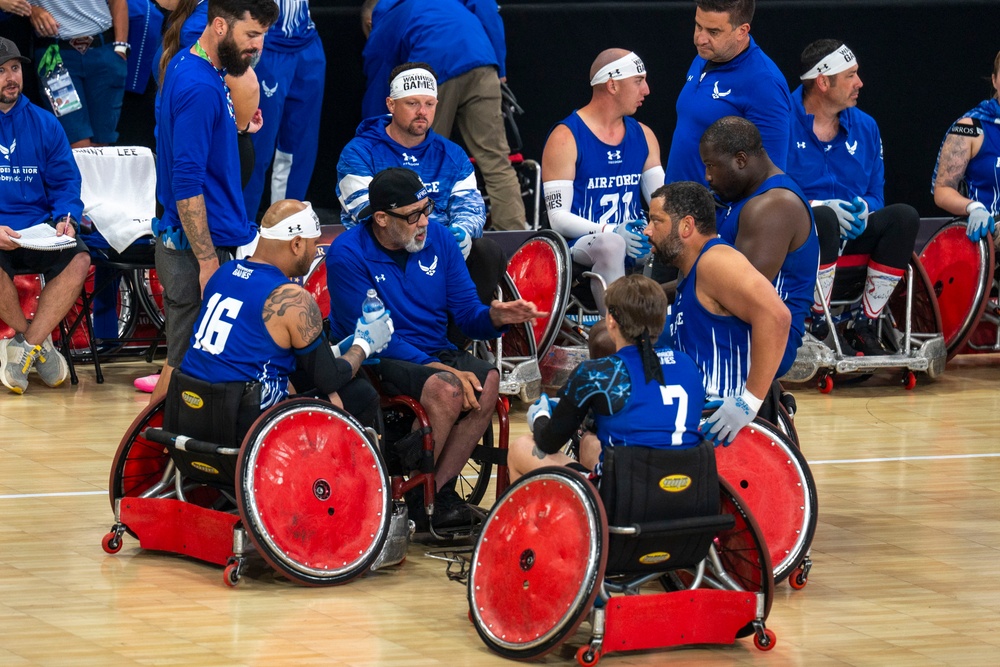 Team Air Force competes in wheelchair rugby semi-finals at 2025 Warrior Games