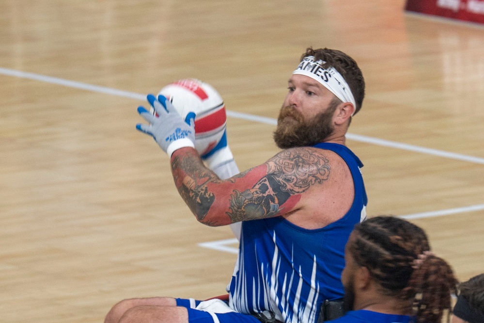 Team Air Force competes in wheelchair rugby semi-finals at 2025 Warrior Games