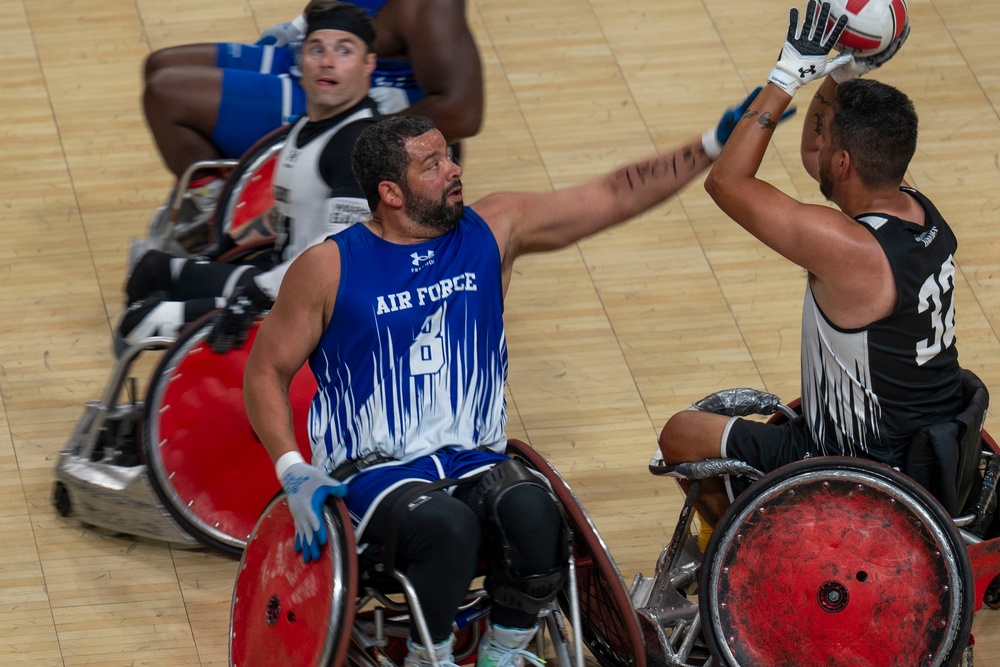 Team Air Force competes in wheelchair rugby semi-finals at 2025 Warrior Games
