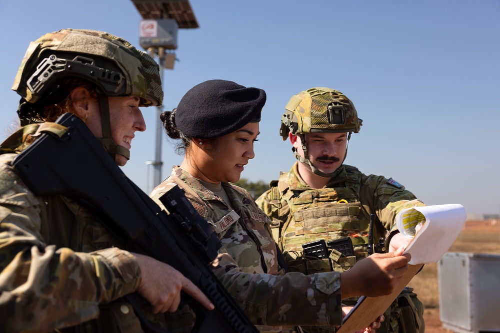 U.S. and Australian Security Forces work together