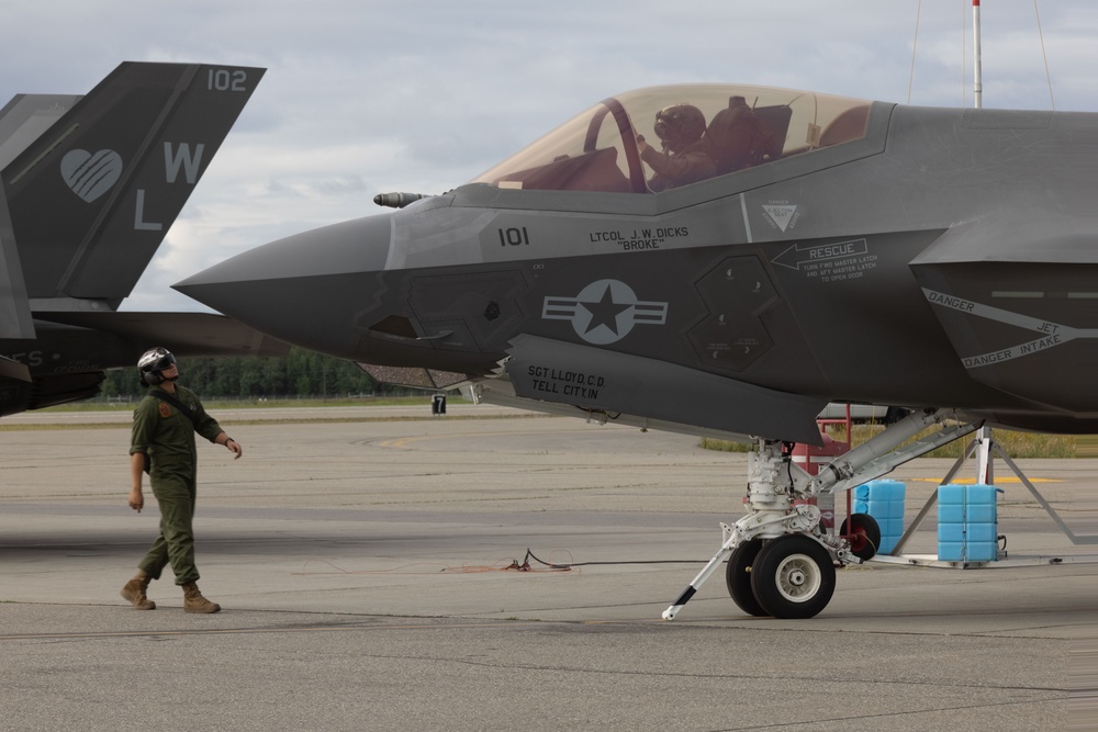 VMFA-311 conducts flight operations during Red Flag Alaska