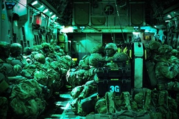 USAF C-17 executes multinational paratrooper airdrop mission, Talisman Sabre 25