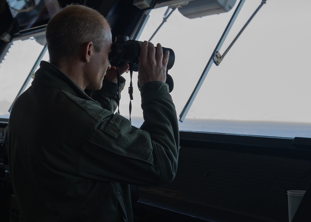 USS Gerald R. Ford (CVN 78) Transits the Strait of Gibraltar