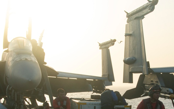 Nimitz Sailors Move Ordnance