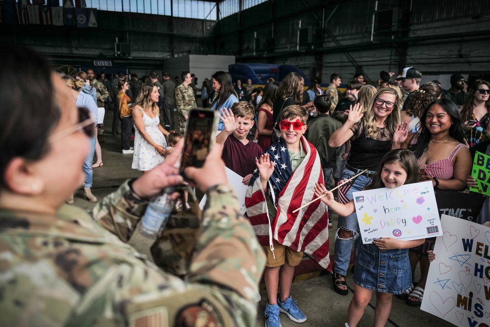 480th Fighter Squadron, support teams return to Spangdahlem Air Base after CENTCOM deployment