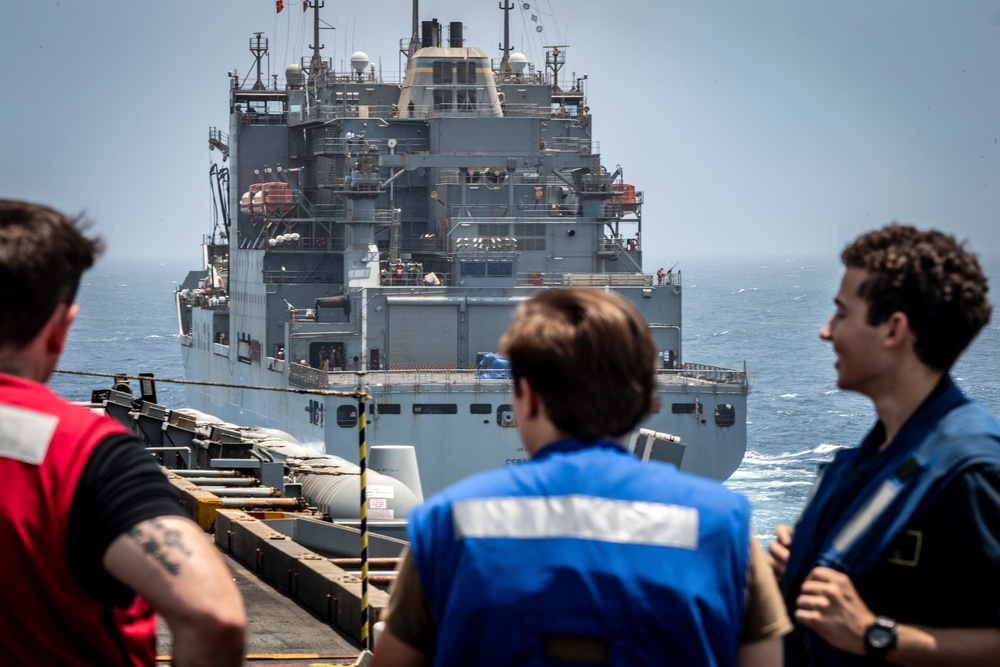 Nimitz Conducts a Replenishment-at-Sea
