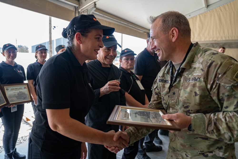 Dining facility employees at MKAB receive Certificates of Appreciation