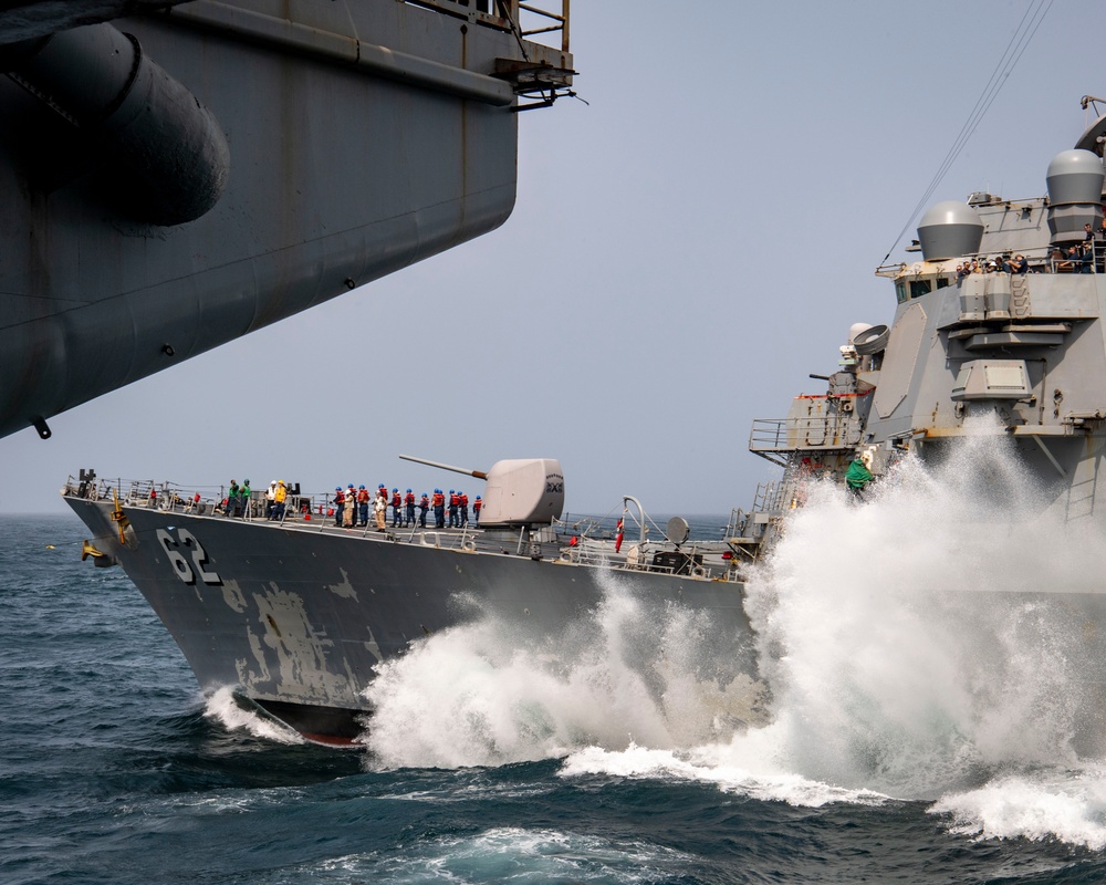 Nimitz Conducts a Replenishment-at-Sea