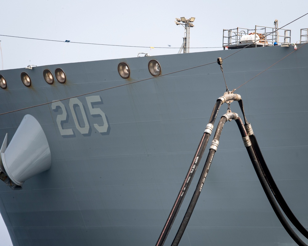 Nimitz Conducts a Replenishment-at-Sea