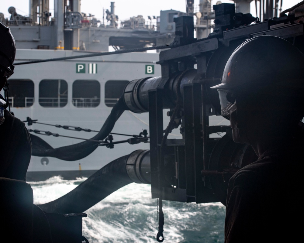 Nimitz Conducts a Replenishment-at-Sea