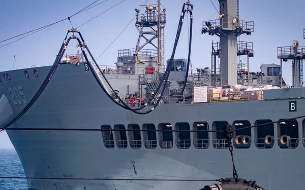 Nimitz Conducts a Replenishment-at-Sea