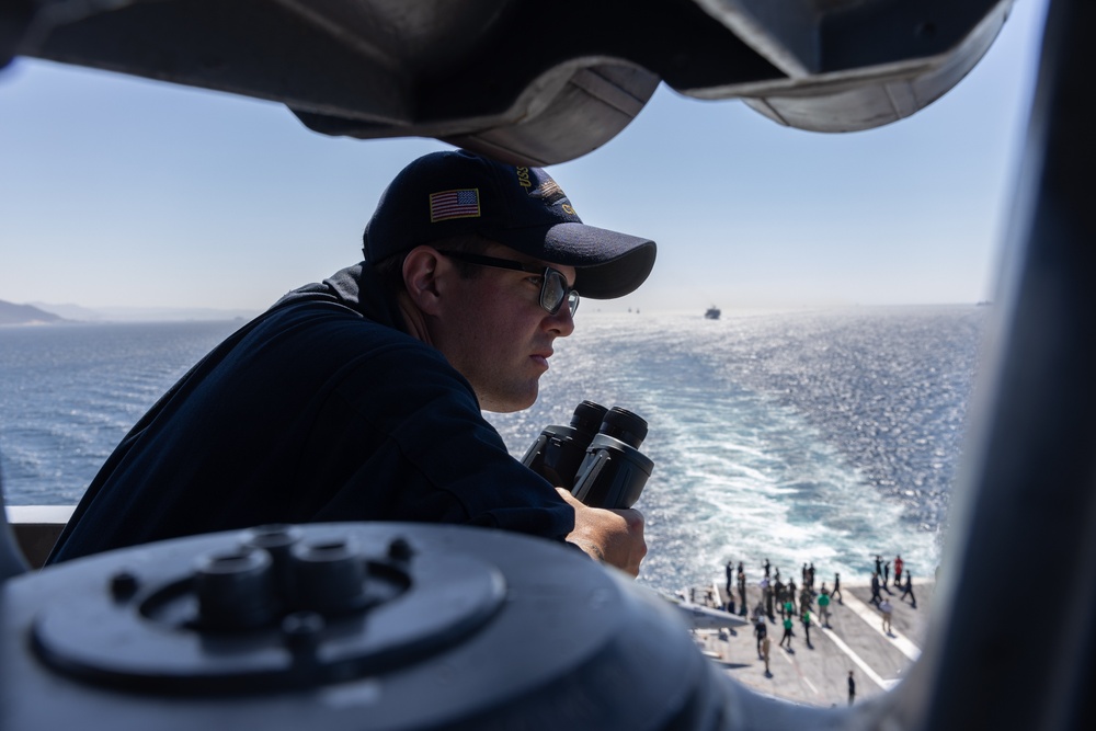 USS Gerald R. Ford (CVN 78) Transits the Strait of Gibraltar