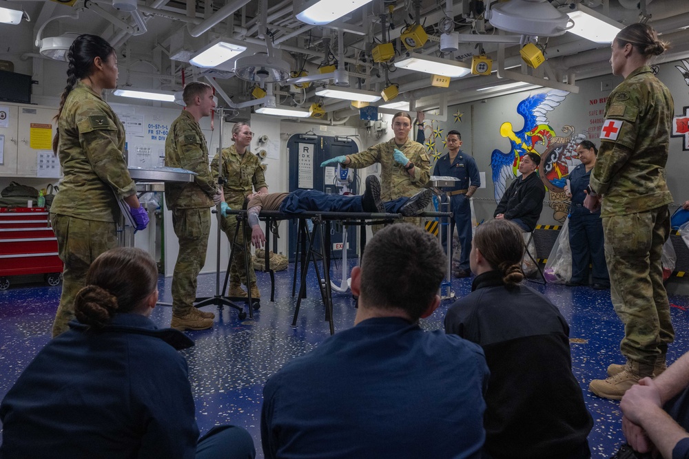 Australian Army Conducts Medical Training aboard USS America (LHA 6) During Talisman Sabre 25
