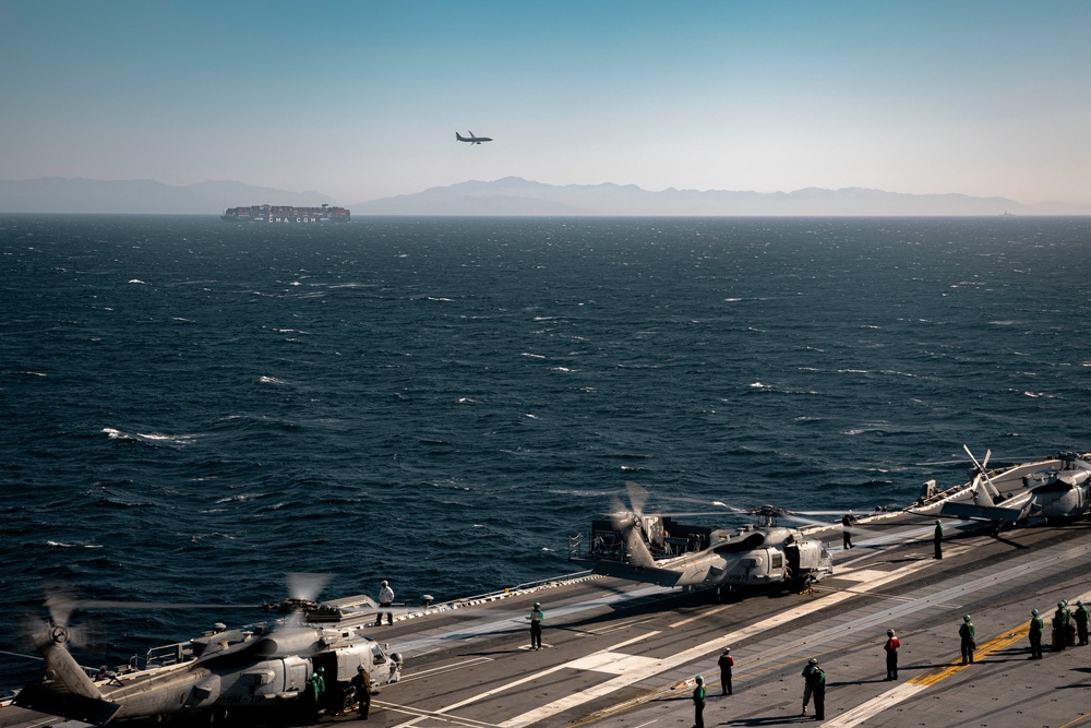 USS Gerald R. Ford (CVN 78) Transits the Strait of Gibraltar