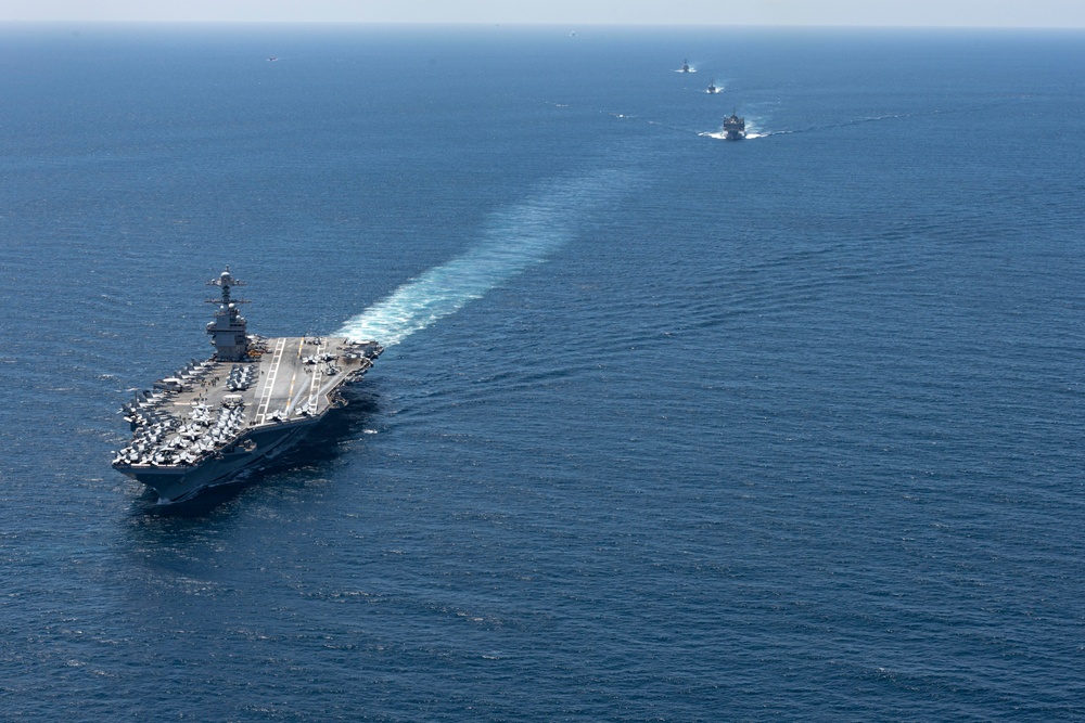 USS Gerald R. Ford (CVN 78) Transits the Strait of Gibraltar