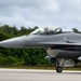 U.S. D.C. Air National Guard F-16 Fighting Falcons assigned to the 121st Fighter Squadron, Joint Base Andrews, Maryland, participate in exercise Resolute Force Pacific