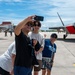 3rd Air Expeditionary Wing team welcomes community members  to a “Pet the Jet” day in Saipan