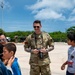 3rd Air Expeditionary Wing team welcomes community members  to a “Pet the Jet” day in Saipan