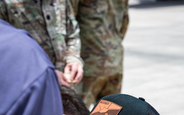 3rd Air Expeditionary Wing team welcomes community members  to a “Pet the Jet” day in Saipan