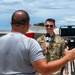 3rd Air Expeditionary Wing team welcomes community members  to a “Pet the Jet” day in Saipan