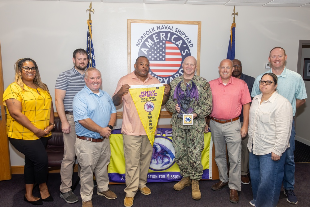NNSY Celebrates Second Quarter 2025 Excellence in Best OPSEC Practices Award Winners