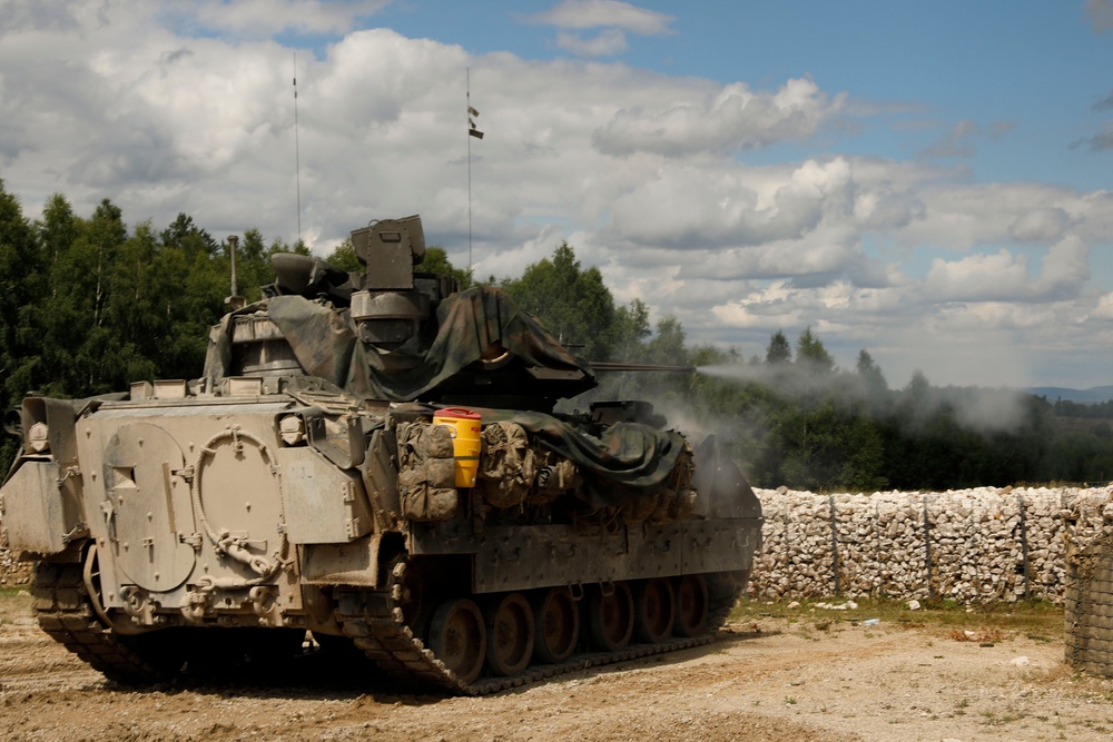 1 ABCT, 3rd Infantry Division conducts live fire exercise