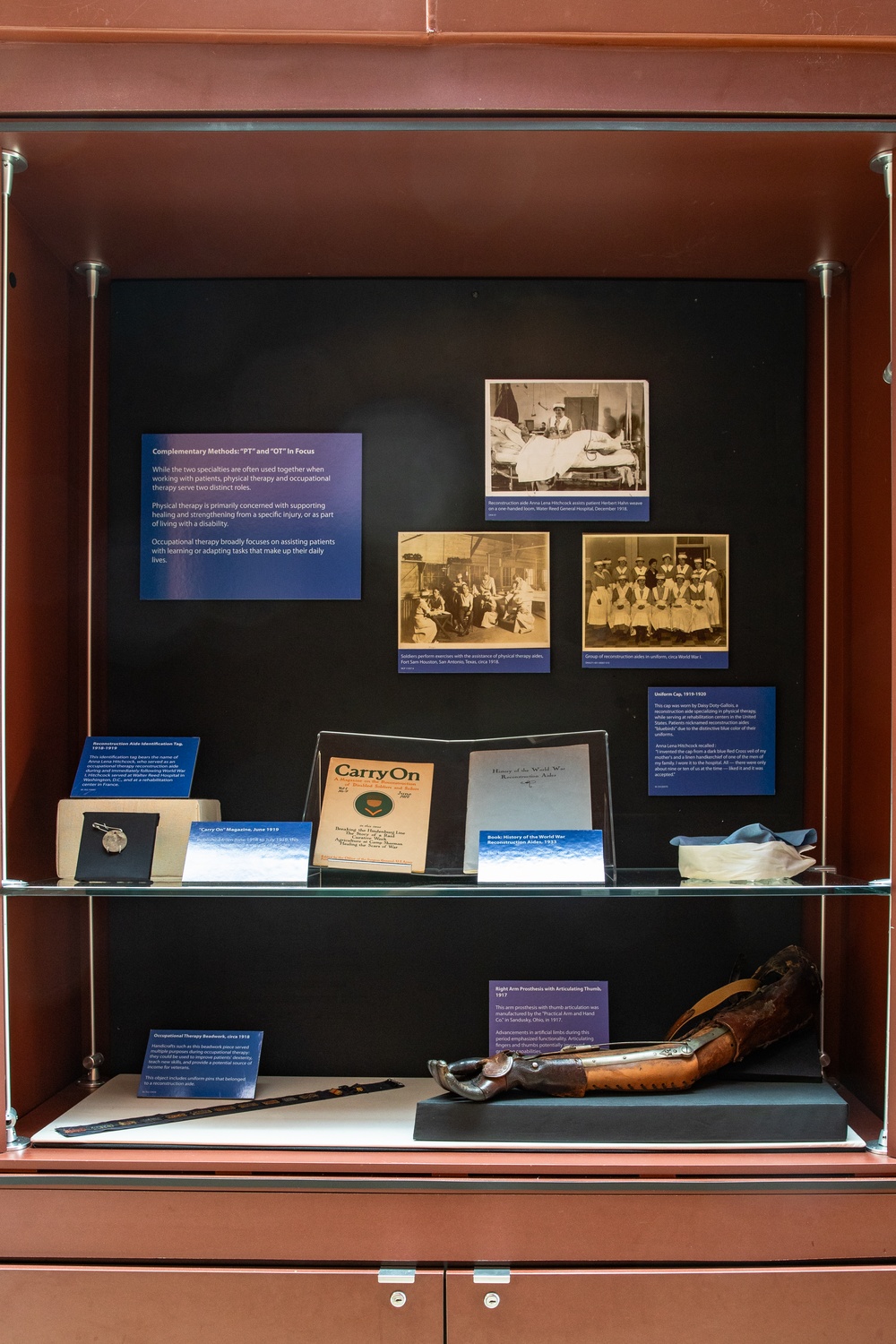 “Carry On:” The History and Innovation of Physical and Occupational Therapy in Military Medicine Exhibit