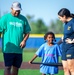 Sailors play baseball with local children during Navy Week Milwaukee 2025