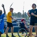 Sailors play baseball with local children during Navy Week Milwaukee 2025