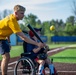 Sailors play baseball with local children during Navy Week Milwaukee 2025
