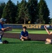 Sailors play baseball with local children during Navy Week Milwaukee 2025