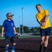 Sailors play baseball with local children during Navy Week Milwaukee 2025