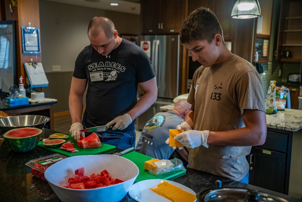 Sailors serve food at Ronald McDonald House Charities of Eastern Wisconsin during Navy Week Milwaukee 2025