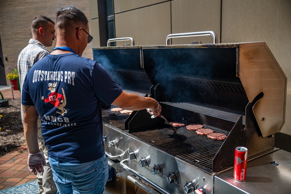 Sailors serve food at Ronald McDonald House Charities of Eastern Wisconsin during Navy Week Milwaukee 2025