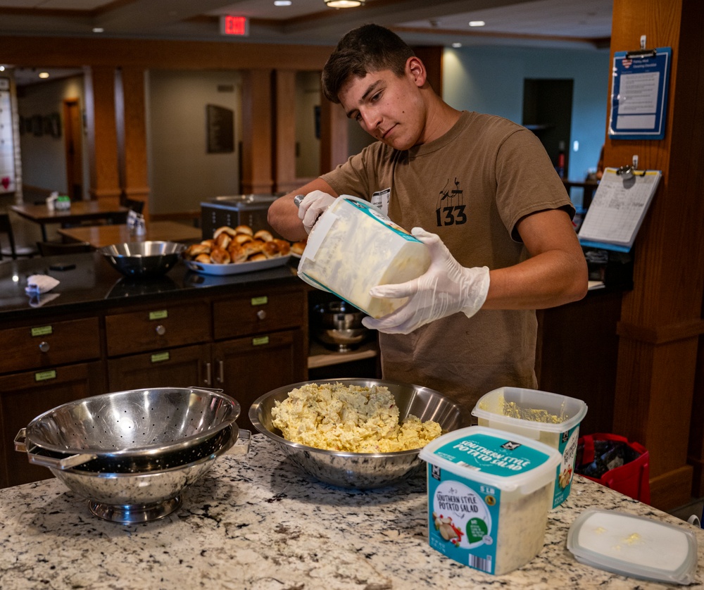 Sailors serve food at Ronald McDonald House Charities of Eastern Wisconsin during Navy Week Milwaukee 2025