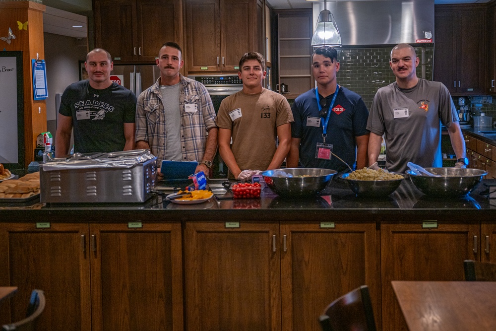 Sailors serve food at Ronald McDonald House Charities of Eastern Wisconsin during Navy Week Milwaukee 2025