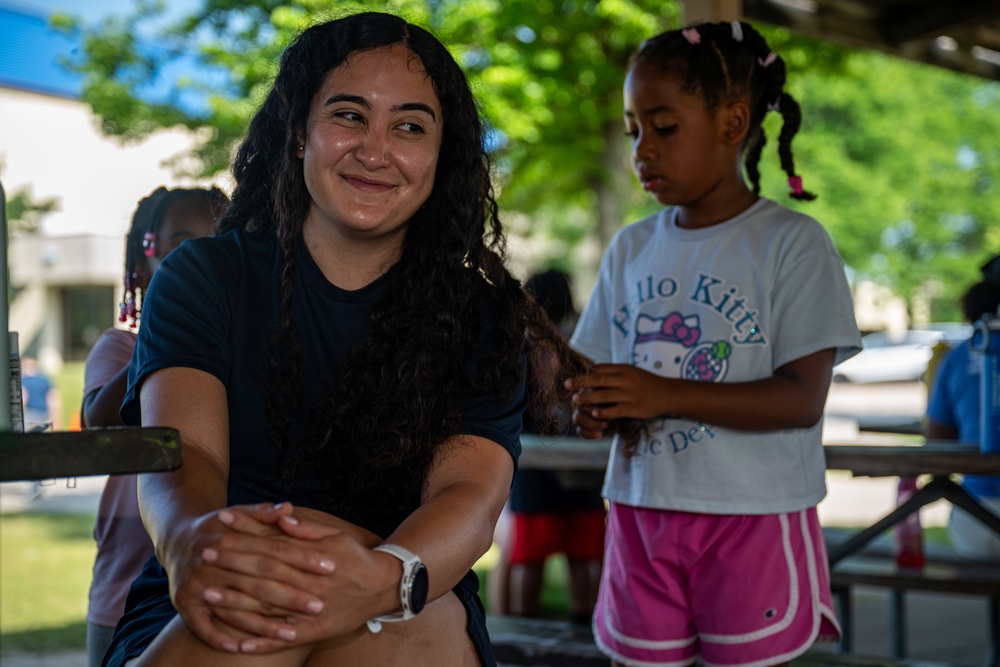 Sailors Visit YMCA Day Camp During Milwaukee Navy Week