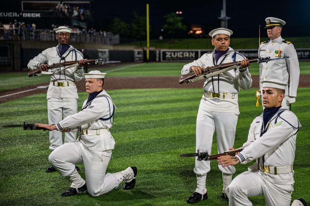 Sailors attend Milwaukee Milkmen game during Navy Week Milwaukee 2025