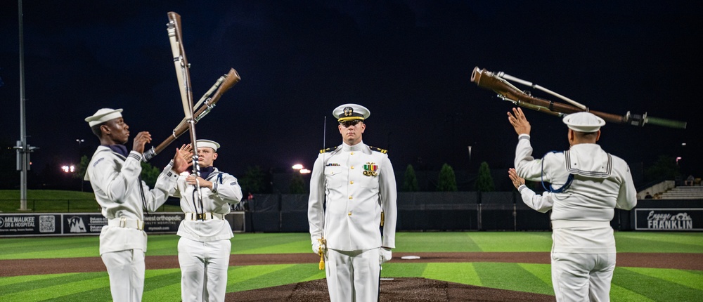 Sailors attend Milwaukee Milkmen game during Navy Week Milwaukee 2025