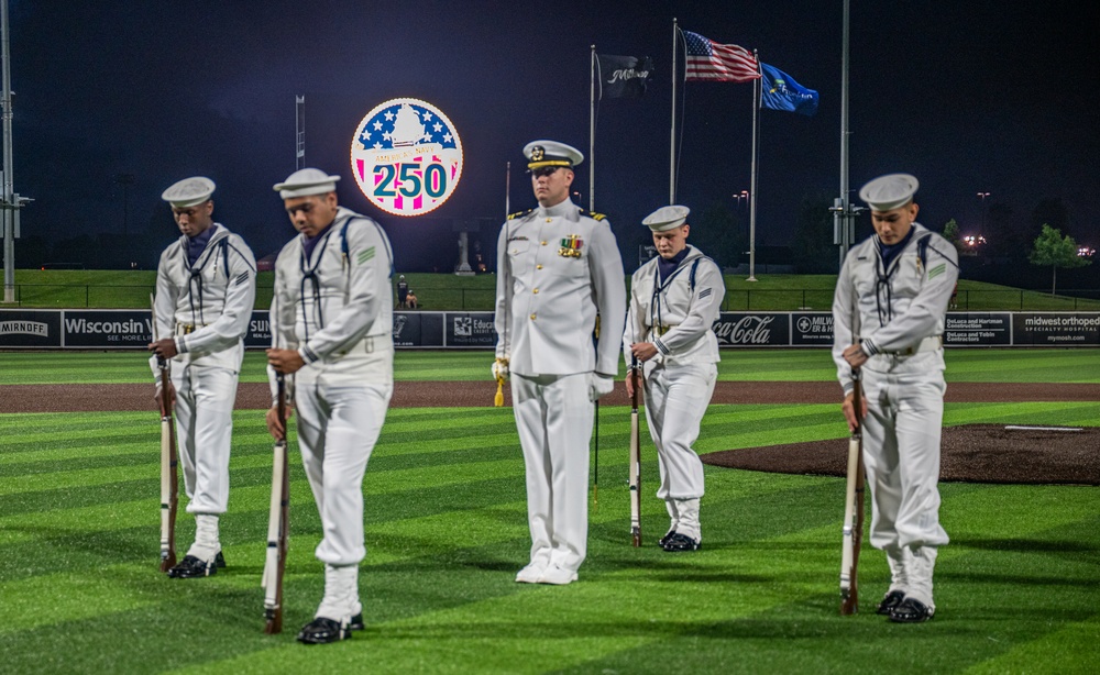 Sailors Attend Milwaukee Milkmen Game During Milwaukee Navy Week