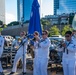 Navy Band Great Lakes performs at War Memorial Beer Garden during Milwaukee Navy Week