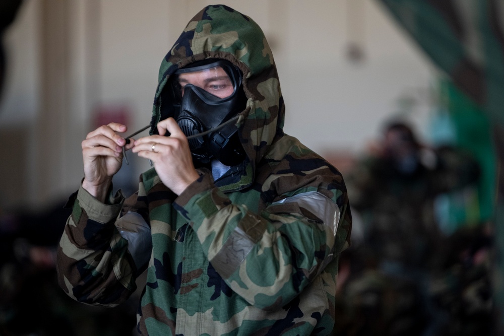 118th Wing conduct a Chemical, Biological, Radiological and Nuclear training at the 156th Wing