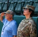 Col. Kerya Reyes throws first pitch in Little League Softball Southeast Tournament