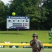 Col. Kerya Reyes throws first pitch in Little League Softball Southeast Tournament