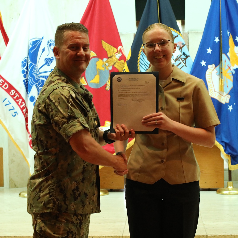 NIOC Pensacola Holds Awards Ceremony for the Month of July